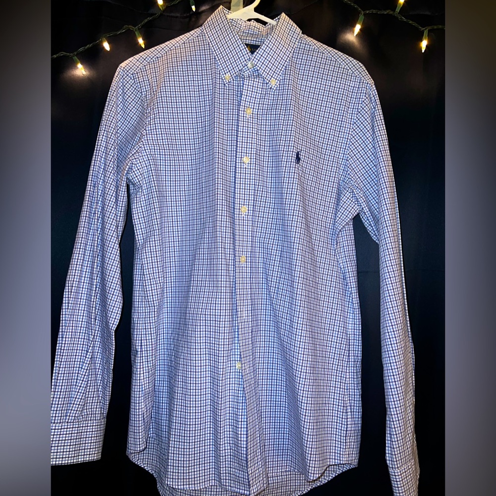 Polo patterned suit shirt size S